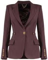 Elisabetta Franchi - Single-Breasted One Button Jacket - Lyst