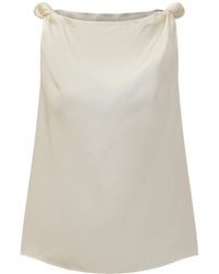 Loulou de Saison - Draped Sleeveless Top - Lyst