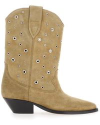 Isabel Marant - 'Duerto' Western Boots With Studs - Lyst