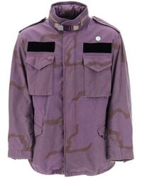 OAMC - Field Jacket In Cotton With Camouflage Pattern - Lyst