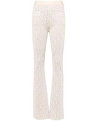 Palm Angels - Flared Trousers With Medium Rise - Lyst