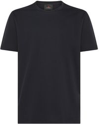 Peuterey - Cotton T-Shirt With Embroidered Logo - Lyst