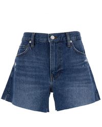 FRAME - High-Waisted Bermuda Shorts - Lyst