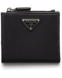 Prada - Re-Nylon Small Nylon And Leather Wallet - Lyst