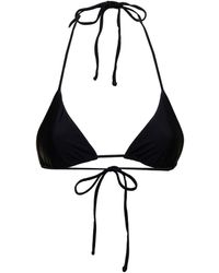 Matteau - Woman's Tringolar Stretch Fabric Bikini Top - Lyst