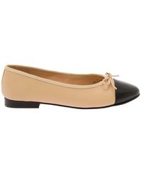 Jeffrey Campbell - Ballet Flats With Contrasting Toe And Bow - Lyst