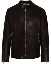 Bully - Brown Leather Jacket - Lyst