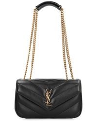 Saint Laurent - Loulou Small Leather Crossbody Bag - Lyst
