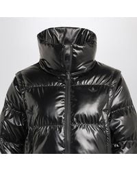 ジャケット adidas Originals Shiny black convertible cropped puffer jack adidas Originals Shiny black convertible cropped puffer