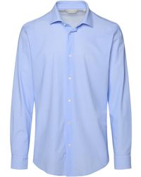 Brian Dales - Light Blue Recycled Nylon Blend Shirt - Lyst
