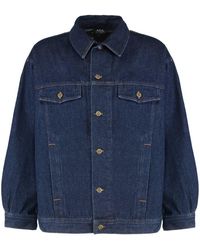 A.P.C. - Elvis Denim Jacket - Lyst