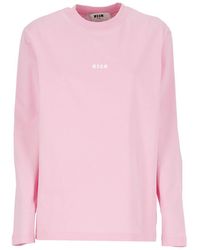 MSGM - T-shirts And Polos Pink - Lyst