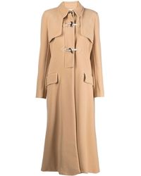 Natural Forte Forte Satin Overcoat in Beige Womens Clothing Coats Long coats and winter coats 