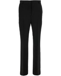 Totême - Black Flared Tailored Pants In Viscose Blend Woman - Lyst