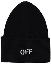 Off-White c/o Virgil Abloh - Off Stamp Loose Knit Beanie - Lyst