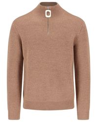 JW Anderson - Half Zip Maxi Puller Sweater - Lyst
