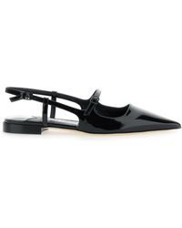 Jimmy Choo - 'Didi Flat' Ballerinas With Shiny Finish - Lyst