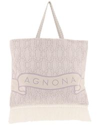 Agnona - Cotton Tote Bag - Lyst