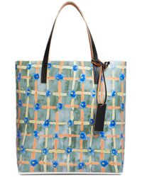 Marni - Tribeca Shopping Bag With Saraband Print - Lyst