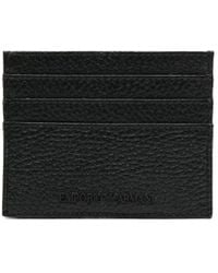 Emporio Armani - Logo-debossed Leather Cardholder - Lyst