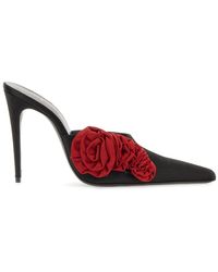 Magda Butrym - Pointed Sabot With Flower Application - Lyst