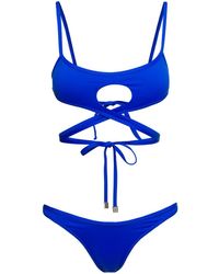 The Attico - Cut-Out Wraparound Bikini Set - Lyst