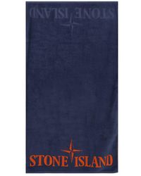 Stone Island - Logo Beach Towel - Lyst