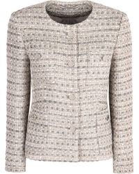 Tagliatore 0205 - Beverly Boucle Jersey Single-Breasted Jacket - Lyst