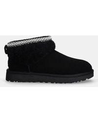 UGG - "Classic Ultra Mini Maxi Curly" Ankle Boots - Lyst