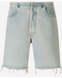 Givenchy - Denim Bermuda Shorts - Lyst