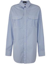 Wardrobe NYC - Shirt Dress Mini Clothing - Lyst