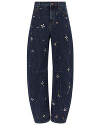 Self-Portrait - 'Barrel Leg' Jeans - Lyst