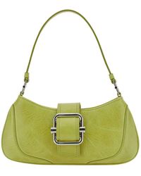 OSOI - 'small Brocle' Yellow Shoulder Bag In Hammered Leather Woman - Lyst