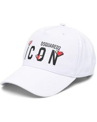 DSquared² - Icon Heart Pixel Baseball Cap - Lyst