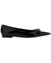 Versace - Gianni Ribbon Flat Shoes - Lyst