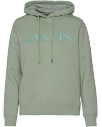 Lanvin - Green Cotton Sweatshirt - Lyst