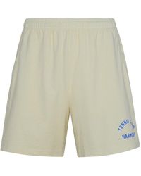 Harmony - White Cotton Bermuda Shorts - Lyst