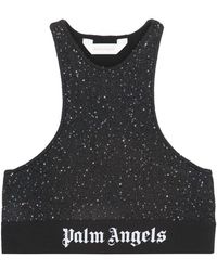 Palm Angels - Crop-top With Logo - Lyst