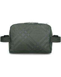 Burberry - Check-jacquard Zipped Belt Bag - Lyst