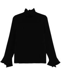 Alberto Biani - High-neck Blouse - Lyst