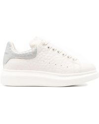 McQueen - Oversized Sneakers With Textured Heel Tab Shoes - Lyst