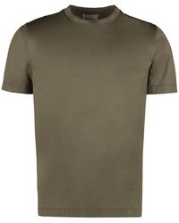 Canali - Cotton Crew-neck T-shirt - Lyst