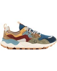 Flower Mountain - Yamano 3 And Army Suede And Nylon Sneakers - Lyst