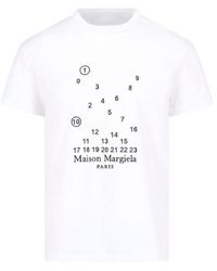 Maison Margiela - 'numeric Logo' T-shirt - Lyst