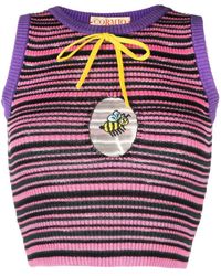 Cormio - Mini Stripes Knit Top With Oblo` - Lyst