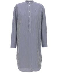 Polo Ralph Lauren - Striped Chemisier Dress - Lyst