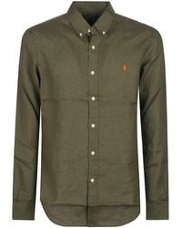 Polo Ralph Lauren - Cotton Shirt With Signature Polo Pony Motif - Lyst