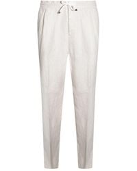 Brunello Cucinelli - Linen Trousers - Lyst