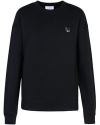 Maison Kitsuné - 'Bold Fox Head' Cotton Sweatshirt - Lyst