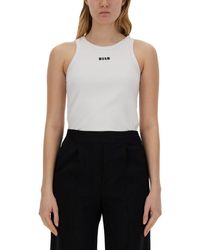 MSGM - Tops With Logo - Lyst